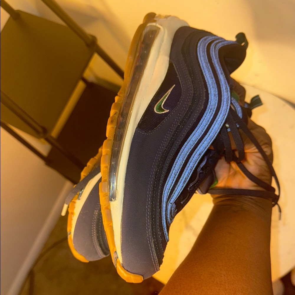 Nike Air Max 97 Women's Sneakers - Blue and Black - Picture 6 of 10